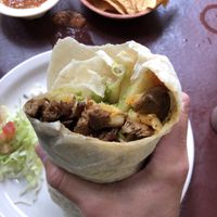 Proper vegan California burrito at Hugo's Cocina  in San Diego