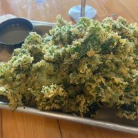 Kale tempura  at Grains  in San Diego