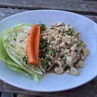 Tofu larb- so delicious!  at Grains  in San Diego