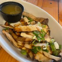 Oyster mushroom “calamari” at Grains  in San Diego
