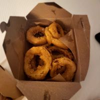 Onion rings at Grains  in San Diego