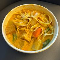 Yellow Curry Noodles. Delicious! at Grains  in San Diego