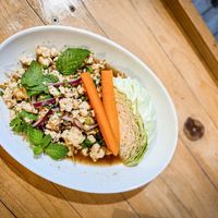Larb at Grains  in San Diego