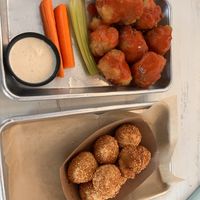 Buffalo cauliflower and dragon balls  at Grains  in San Diego