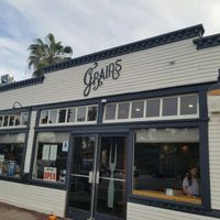 outside at Grains  in San Diego