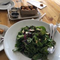 Large house salad and cauliflower. The portions are generous. at Grains  in San Diego