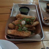 Salt and pepper calamari mushroom at Grains  in San Diego