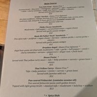 Main dishes at Grains  in San Diego
