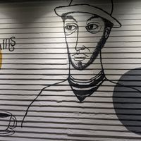 Outside mural at Grains  in San Diego