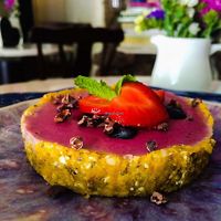 Tarte de alperce com frutos vermelhos  at Fortuna Cafe in Sintra