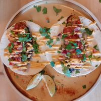 Tasty Tacos at The Longhouse Cafe - such fresh salsa and a nice spicy mayo. YUM at The Longhouse Cafe in Brighton