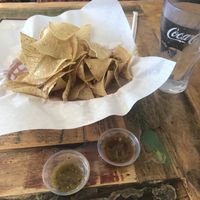 Free salsa bar with free chips  at La Santisima in Phoenix