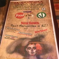 menu at La Santisima  in Glendale