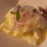 Vegan ceviche at Sushimar in Sao Paulo