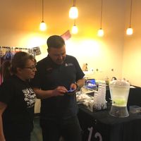 Leticia and Jose, owners. at Mi Vegana Madre in Glendale