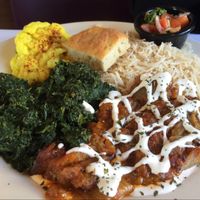the Roxana Vegetarian Plate  at Roxana's Restaurant in Merrillville