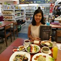 The health shop is behind me at Medifoods Lifestyle Cafe in Petaling Jaya