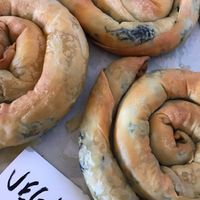 Vegan Spanakopita at Olive Oil & Butter Kafe in Kingsville