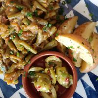 Slow cooked green beans at Olive Oil & Butter Kafe in Kingsville