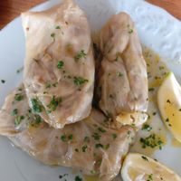 Salmades, stuffed cabbage rolls at Olive Oil & Butter Kafe in Kingsville