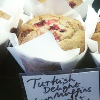Turkish delight muffin at Olive Oil & Butter Kafe in Kingsville