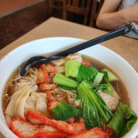 Wonton noddle soup at Vegie Bowl in Springvale