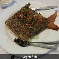 Vegan Salt and Pepper Fish... soooo good at Vegie Bowl in Springvale