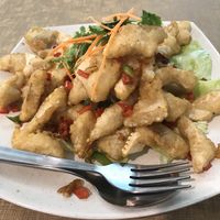 The new ‘Salt & Pepper Calamari’ at Vegie Bowl in Springvale
