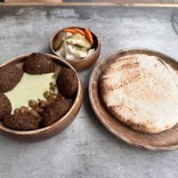 Falafel/hummus bowl - really really good!😊   at Happiness in El Nido