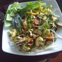 noodles with vegetables at Tram Anh in Mui Ne