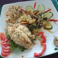 rice with vegetables at Tram Anh in Mui Ne