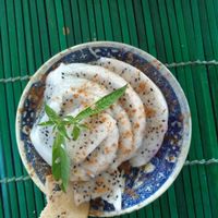 dragonfruit dessert at Tram Anh in Mui Ne