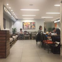 Cool seating  at JOIN Juice Bars - Paleon Patron Germanou in Thessaloniki