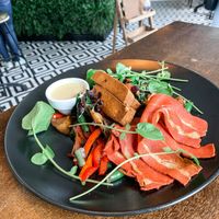 The Vegan Mash with added facon. 🌱 at The Botanist in Wellington