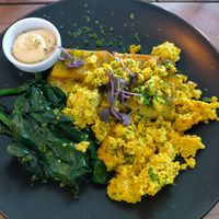 Vegan spudstack (has vegan Hollandaise sauce) at The Botanist in Wellington
