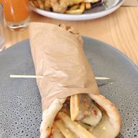 Vegan Souvlaki Wrap #Veganuary at The Botanist in Wellington