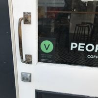 Vegan advertising at The Botanist in Wellington