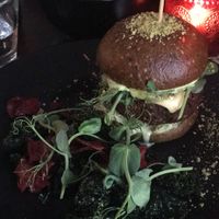 Vegan burger at The Botanist in Wellington