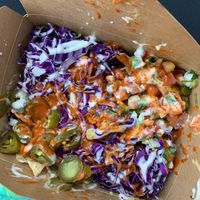 Birdie sanders nachos! at The Vegan Nom - E Cesar Chavez  in Austin