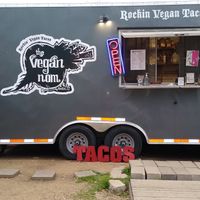 Food truck at The Vegan Nom - E Cesar Chavez  in Austin