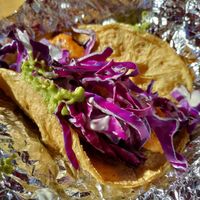 Fishless taco. Could've used more guac at The Vegan Nom - E Cesar Chavez  in Austin