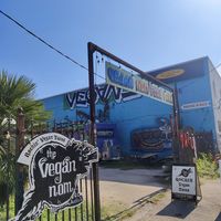 food park exterior at The Vegan Nom - E Cesar Chavez  in Austin