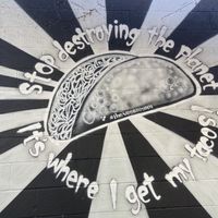 Wall art! at The Vegan Nom - E Cesar Chavez  in Austin