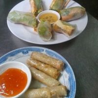 Fresh an Fried Springrolls at Mrs. Diep in Hoi An