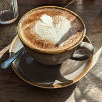 Oat chai latte at The Crafty Egg in Bristol