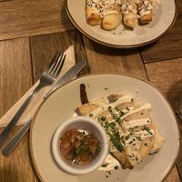 Quesadillas and carimañolas  at De/Raiz Cocina Café - Calle 65 in Bogota