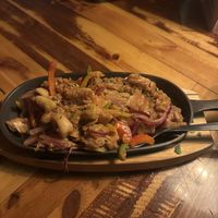 Jackfruit fajita’s  at Smithy's Tavern in Huez