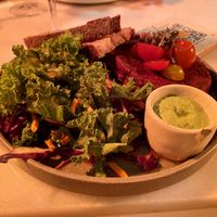 Pink burger at The Therapist - LxFactory in Lisbon