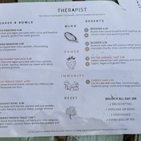 Menu. With  “V”  are vegan options  at The Therapist - LxFactory in Lisbon