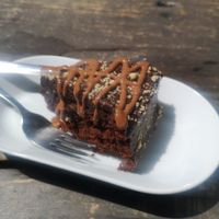 Vegan choc cake at The Therapist - LxFactory in Lisbon